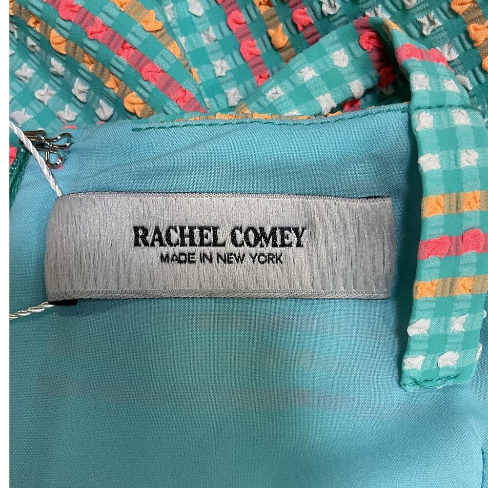Rachel Comey Textured Turquoise Lawson Midi Dress Size 0 - Picture 3 of 4